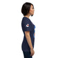 Right view of navy KIMMIE La Fille FOXX women’s graphic tee by Foxxy Girl.