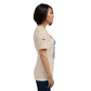 Right view of soft cream KIMMIE La Fille FOXX women’s graphic tee by Foxxy Girl.